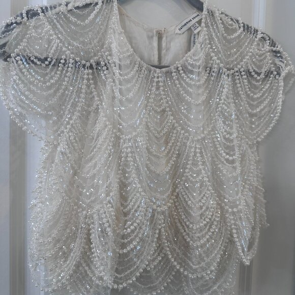 Catherine Deane Beaded Top, Size 6 - Picture 3 of 9